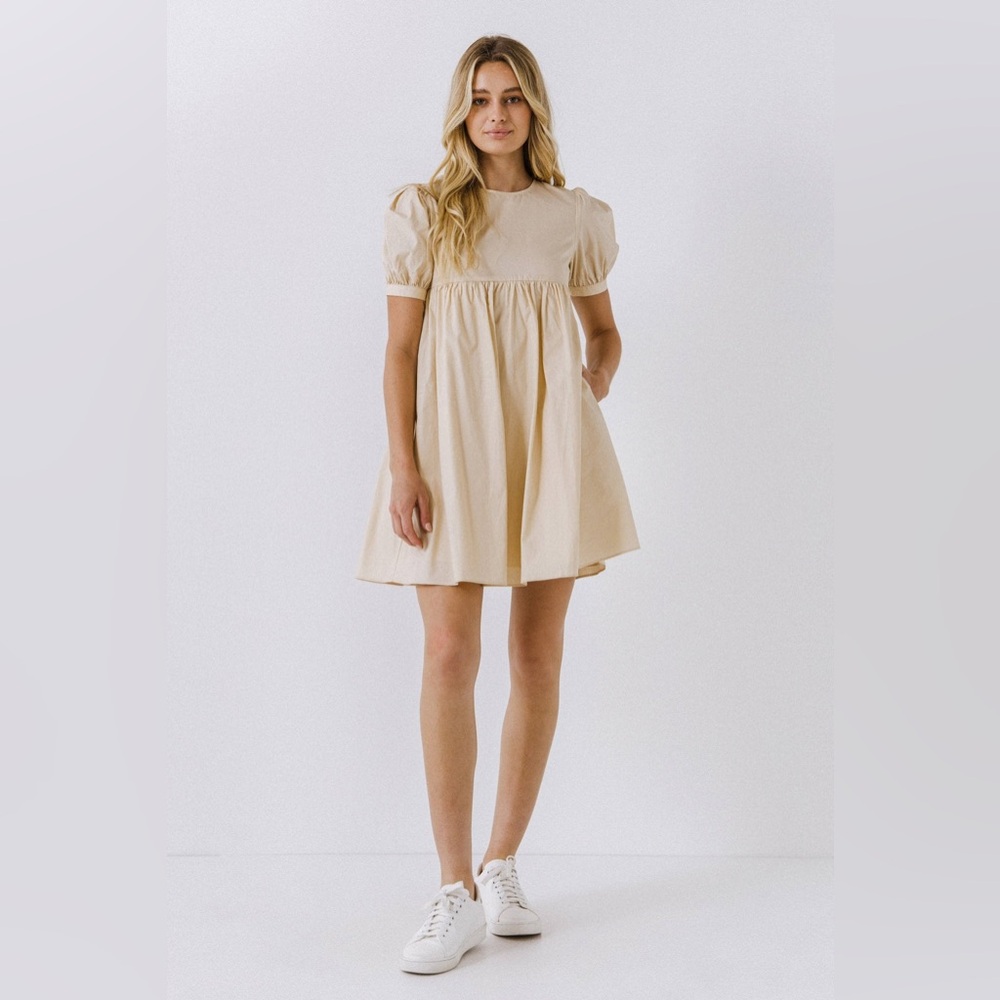 English Factory Cream Mini Dress